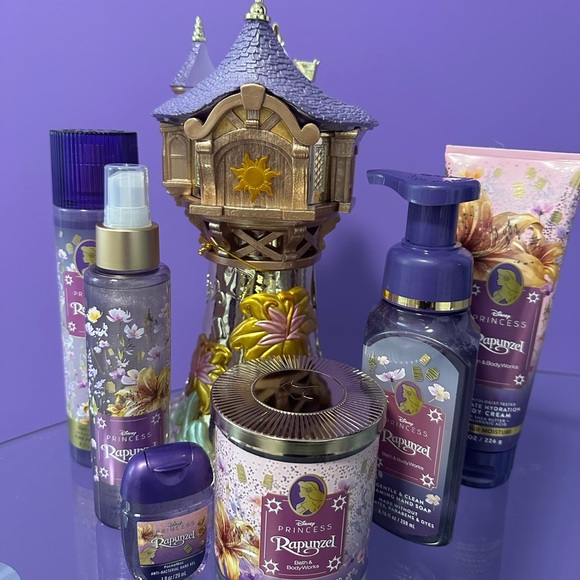 Bath & Body Works Other - Bath & Body Works Disney Princess Rapunzel Set With Candle Holder NEW